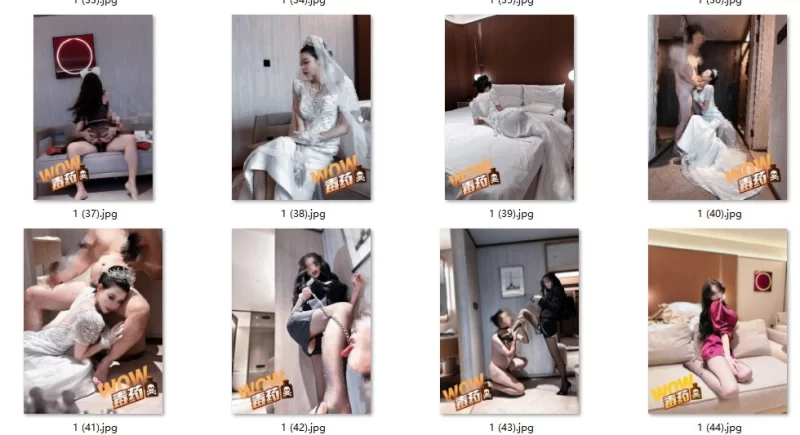 [转载搬运] 魔都颜值夫妻，极品娇妻中式婚纱，跪地为单男口交 [1+356M][百度盘]-福利岛