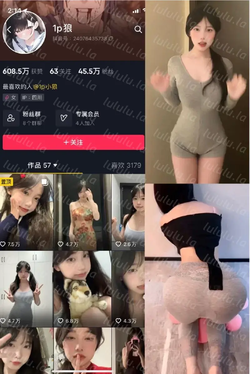 [转载搬运] 抖音 1p狼(狼狼喵)写真资源下载 [nvnp+565M][百度盘]-福利岛