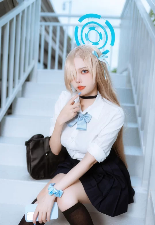 [转载搬运] [COSPLAY] 二佐Nisa – 一之濑明日奈 JK制服 [23p+300m][百度盘]-福利岛