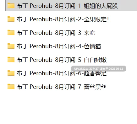 [转载搬运] 【完整原版无水】布丁大法-Perohub 25年08月订阅 [1+924m][百度盘]-福利岛