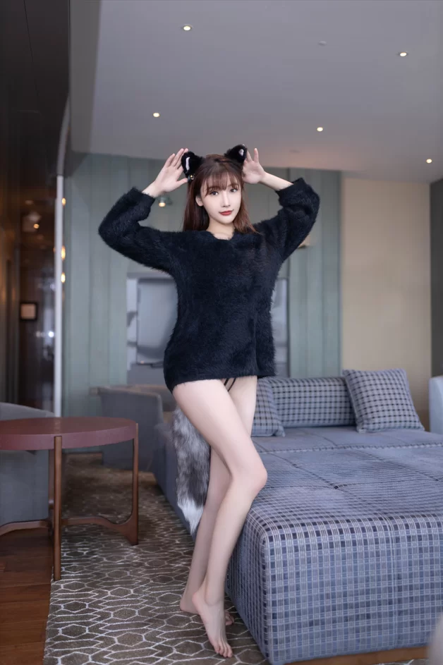 [自行打包] 陆萱萱 NO.014 内购无水印 8159 魅惑黑丝性感的骚狐狸 [90P+1.31G][百度盘]-福利岛