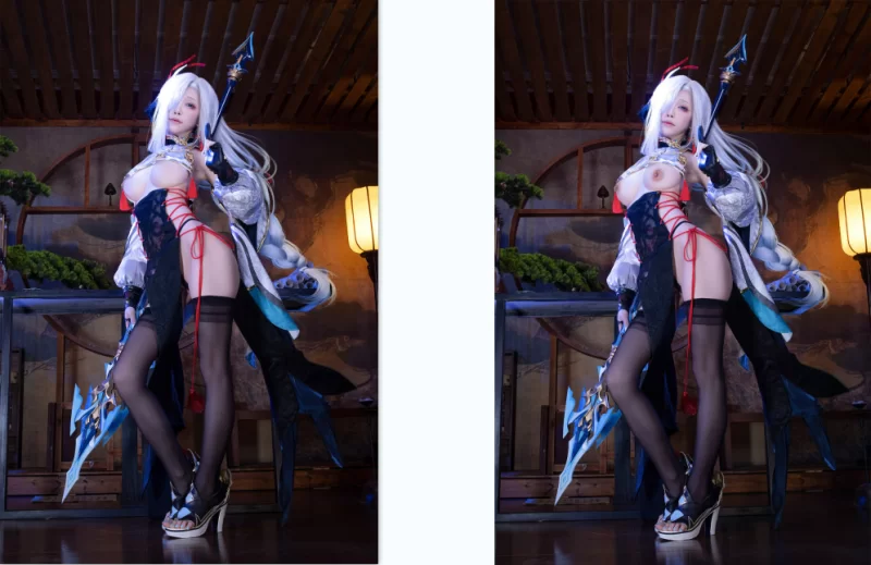 [转载搬运] （二创第4弹）水淼Aqua – NO.156 申鹤旗袍 [106P（原91P）+178M][百度盘]-福利岛