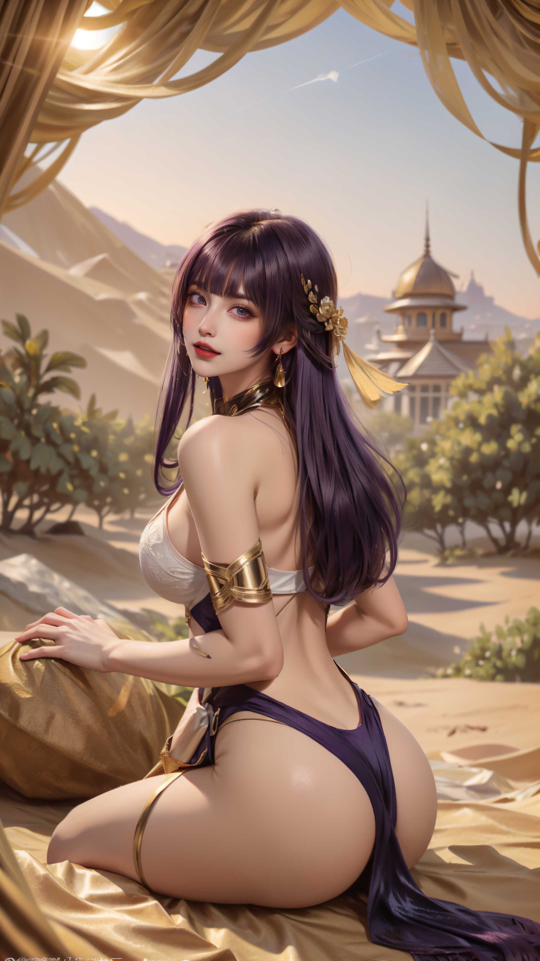 [AI国漫]（搬运至241227）原神-沙漠女王【106P】【602MB百度云】