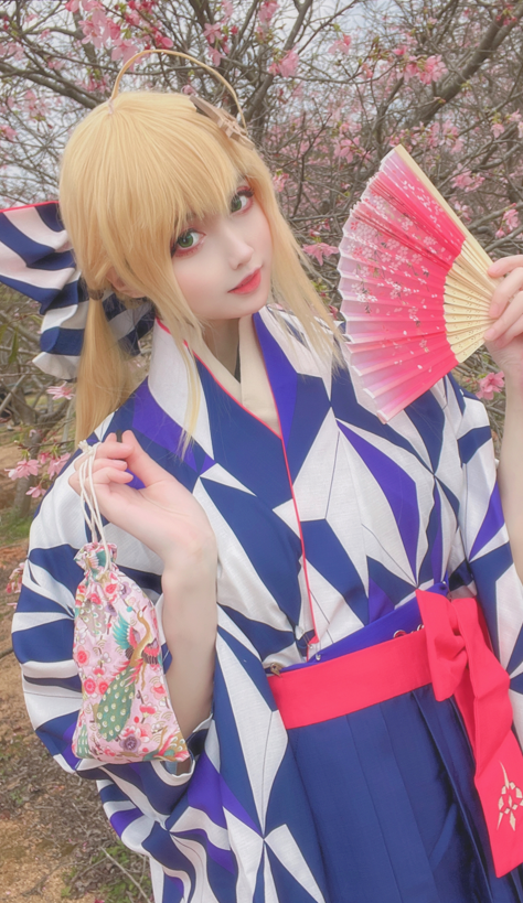 Yamazaki Reina - 和服saber 【21P 165MB】