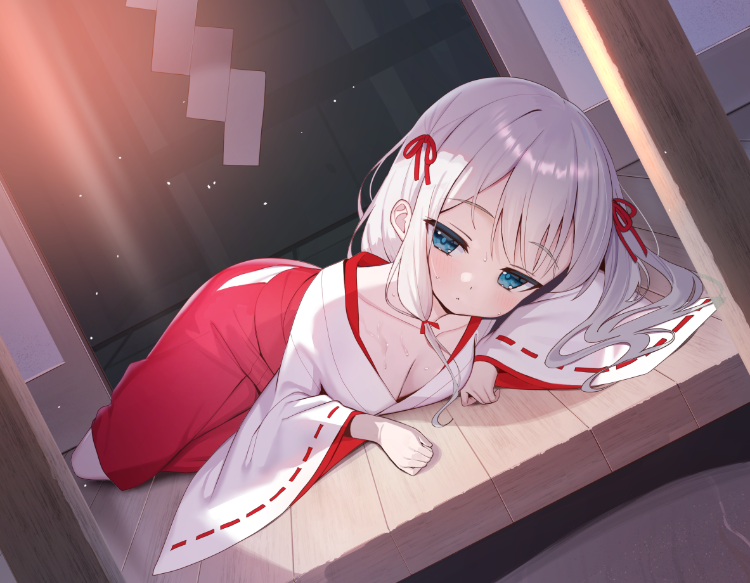 【ASMR】[繁体中文版]催淫ごっこあそび。～ 無知□リ巫女、オホ声アクメ日記。 ～