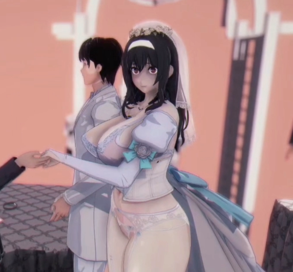 [MMD] 大屁股的霞之丘诗羽[1G]-福利岛