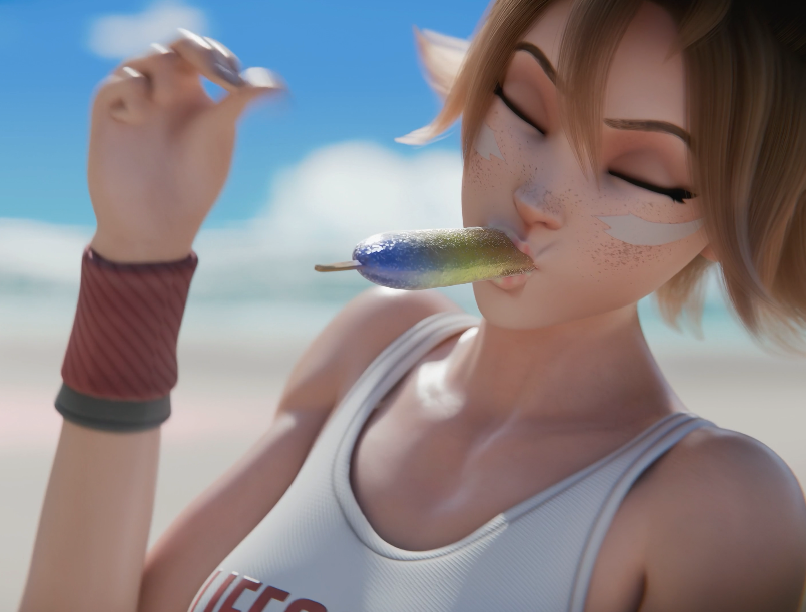 [3D] [Ent_Duke] Lifeguard Kiriko [570M]-福利岛