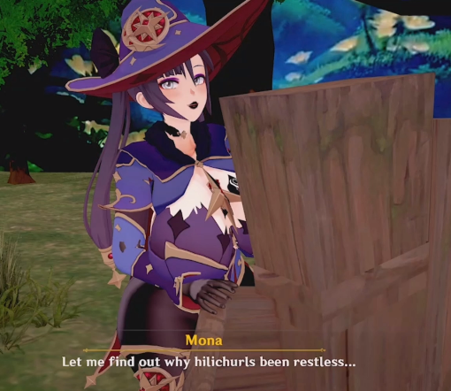 [MMD]原神，BBC莫娜，大战巨屌丘丘人和黑人 [960M]-福利岛
