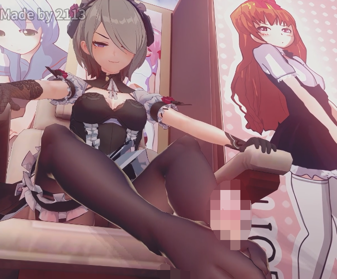[MMD] 21132114：崩坏NTR 婚纱丽塔&幽兰黛尔在俱乐部工作 [390M]-福利岛