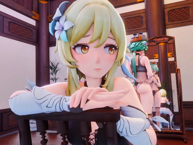 [MMD]Pinksama 5月24 砂糖x荧 蒙德之夜[378M]-福利岛