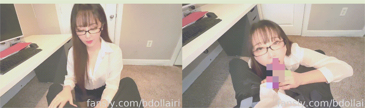 ✅包臀裙反差眼镜娘小白领『bdollairi』办公室口交 换算奶牛装啪啪,OL气质尤物被巨型肉棒彻底征服 呻吟勾魂 1.32G-福利岛