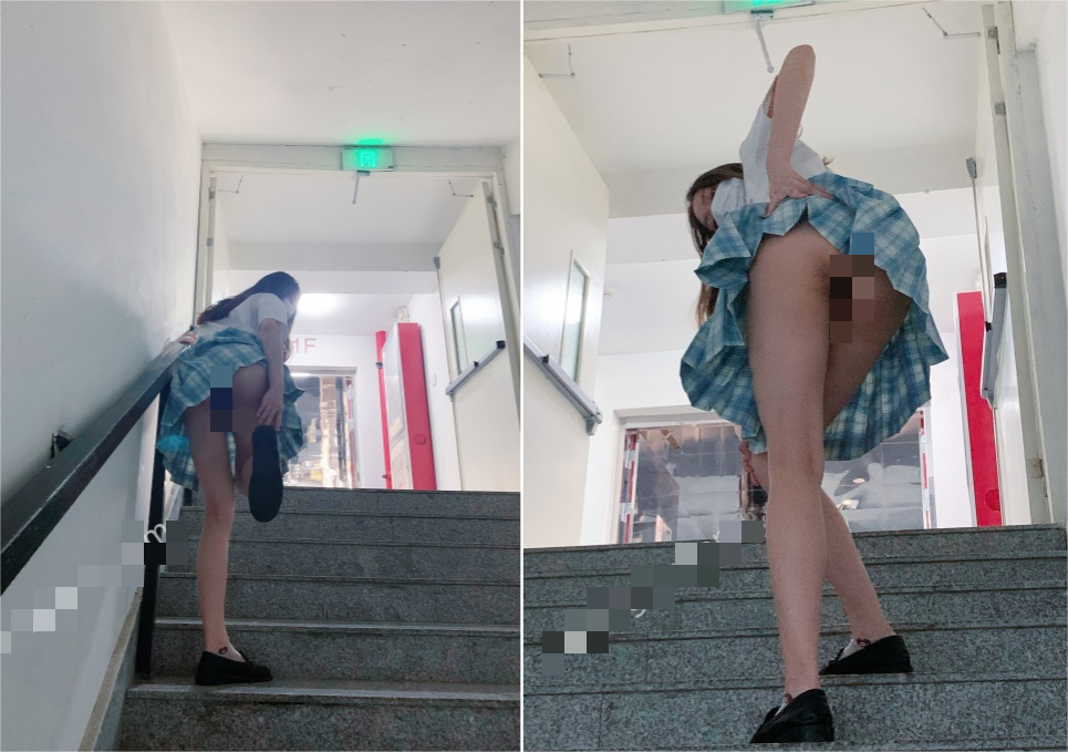 ✅主人露出任务 清纯学妹 商场露出挑战!人前女神 人后被主人支配玩弄的小狗,清纯靓丽外表下是个反差婊母狗 442M