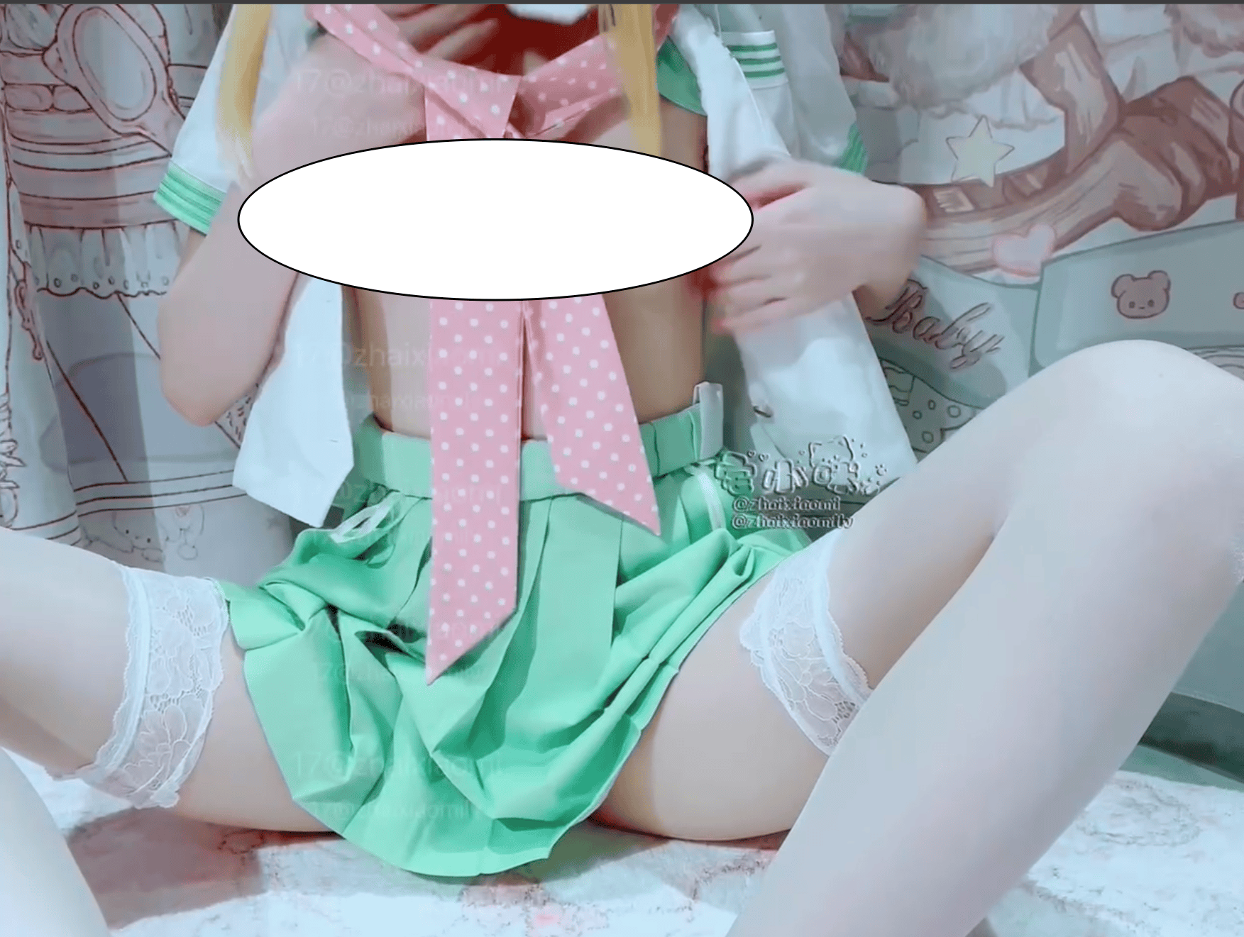 宅小咪 15分钟 绿jk [1V+325mb]