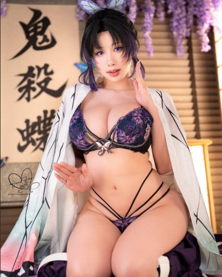 雨波HaneAmeCOS鬼灭之刃蝴蝶 巨乳蜜桃臀1v300mb