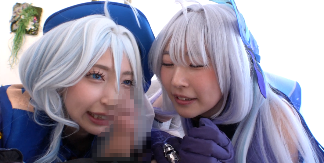 [GETCHU-4063084] 芙宁娜+丝柯克cos 双飞 【有码 1V 3.97GB】