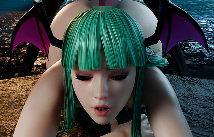 [3D]Bonkge 2511：Morrigan Aesland Halloween 莫莉卡 极品巨乳魅魔狼狗超巨根爆肏中出[346M]