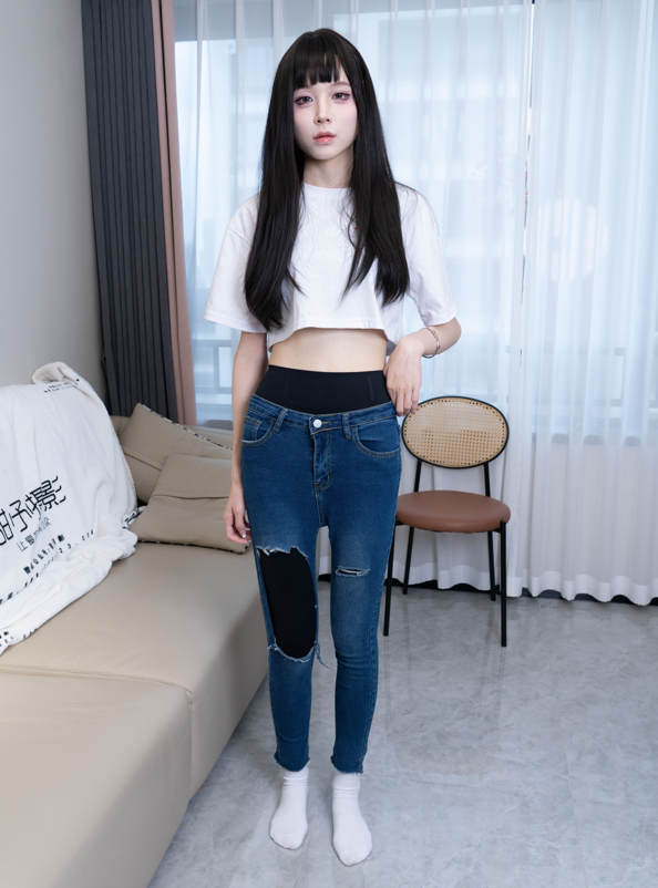 甜予摄影 - 珞珞 - 高跟鞋人字拖 白棉袜美腿 【129P1V2.4G】