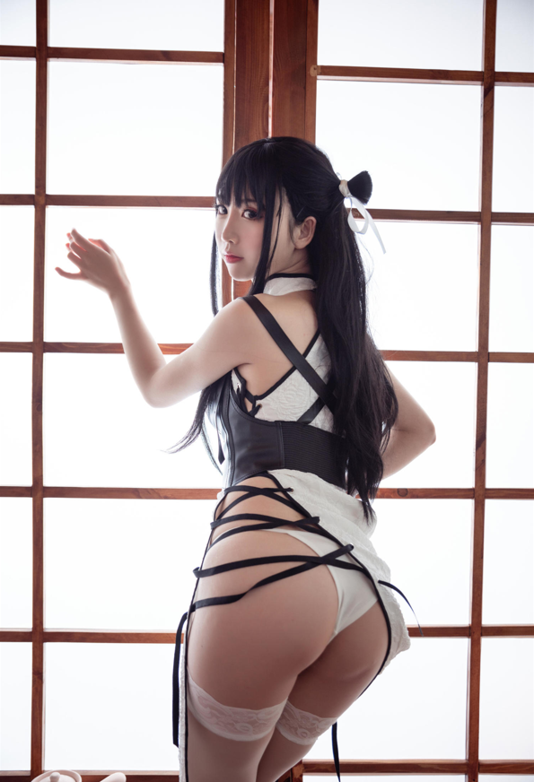 面饼仙儿 NO.150 白色旗袍 【60P650M】-福利岛