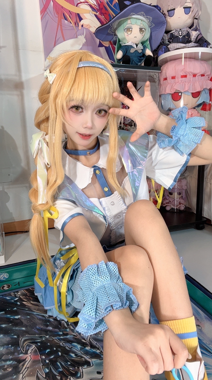 【新 完整版】白栎Shirly – 琴音 打歌服 (偶像大师) 【88P 15V 3.84GB】-福利岛