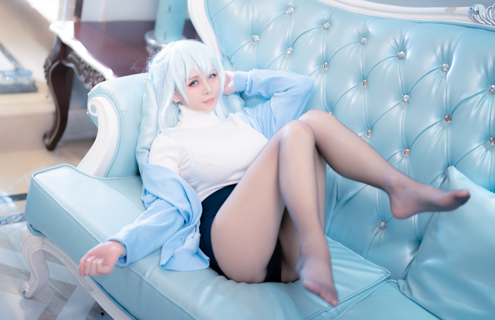 【足控福利】上杉绘梨落-雪女 【48P 794MB】-福利岛