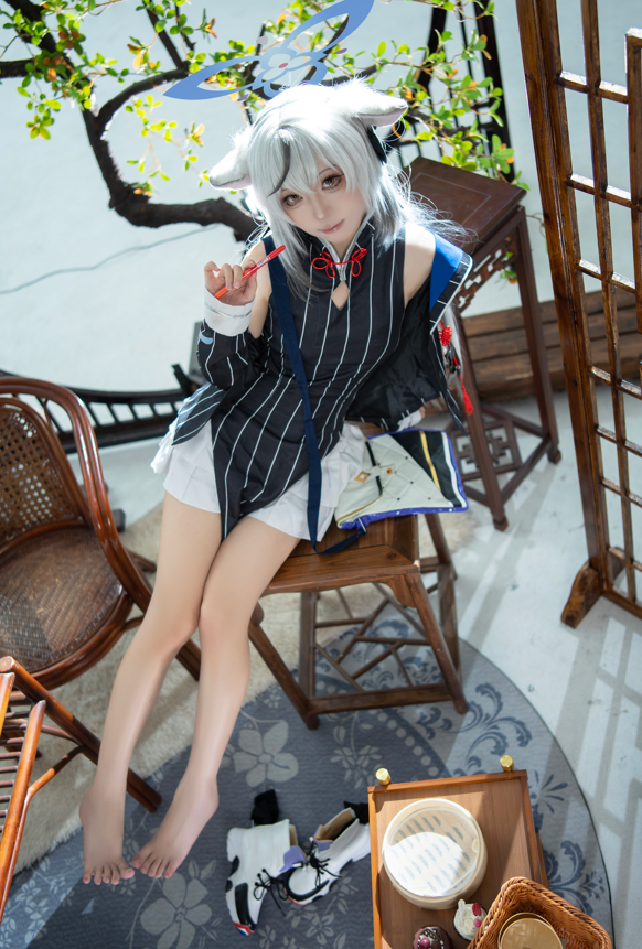 【足控福利】矢量魚 – 蔚蓝档案 春原心奈 【33P 263MB】-福利岛