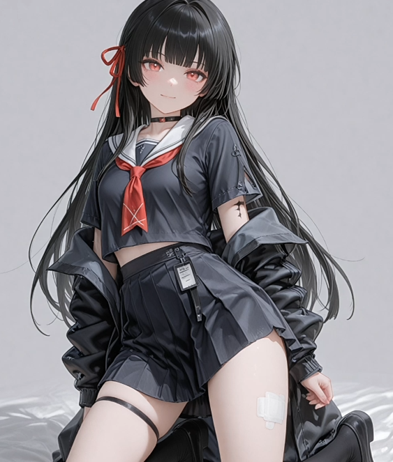 Ha ji Mi 鸣潮 JK.千咲 的纯爱交配！[160M]-福利岛