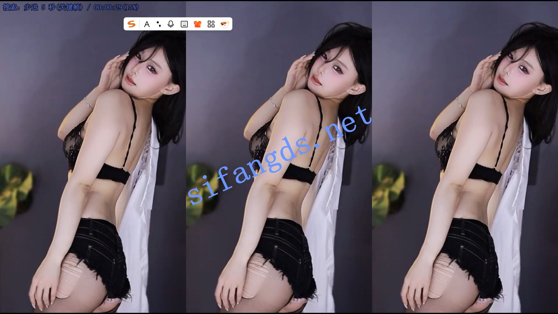 【网易CC】小C甜，收费定制内衣骚舞6V，尺度突破【6V】【1.01G】 预览图 14