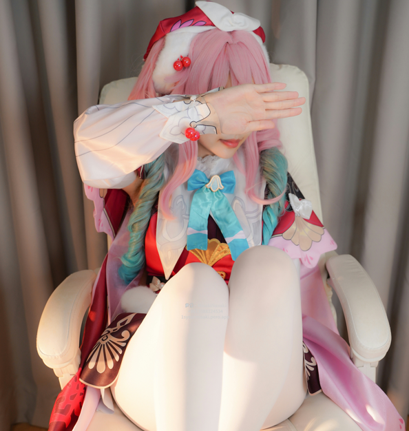 铃木美咲 星穹铁道风堇cos白丝自慰-福利岛