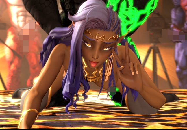 [3D]Kaminakirei 2510-11：2B+凯妮+伊芙 性感御姐异种巨根激情爆肏[1.3G] 预览图 2