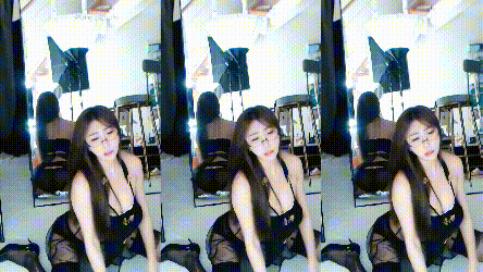 【斗鱼 CC】蜜小兔 纯黑系内衣透毛定制【5V】【827M】 预览图 2