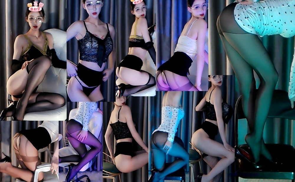 【CC 小安扬】大尺丁字定制热舞 高颜值九头身尤物 真空黑丝 销魂长腿翘臀！【6V】【591M】 预览图 3