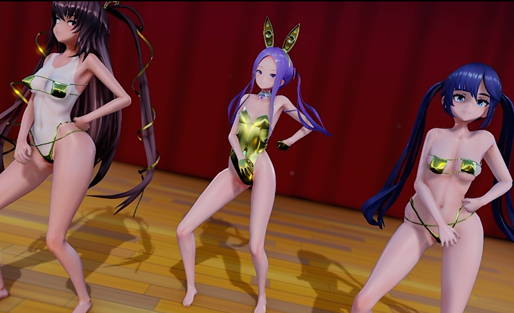 [MMD][skbのちから] 10月11 アクメビームトラップに捕まっちゃう[2.1G]