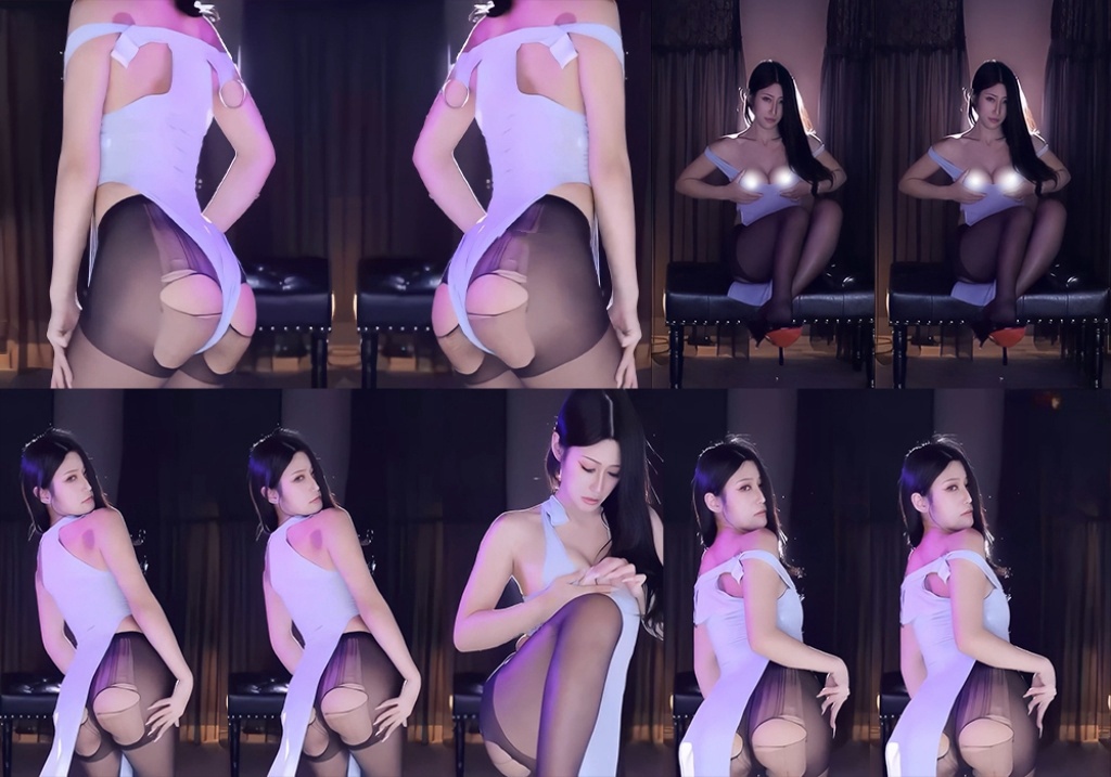 【虎牙 冯可桔】土豪大尺定制热舞 破洞黑丝翘臀抖抖抖！【1V】【403M】 预览图 1