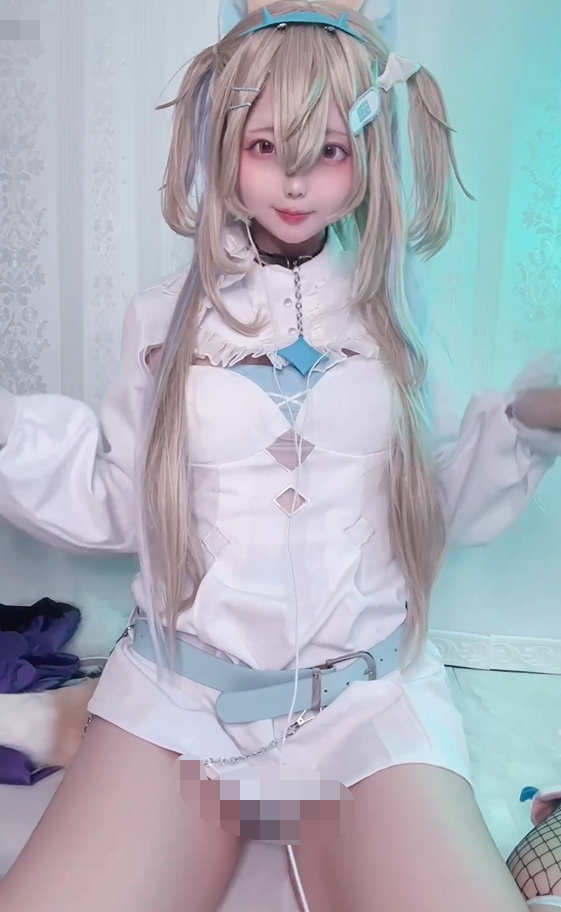 chuchu Vtuber Fuwawa Cosplay 【5V404M】-福利岛