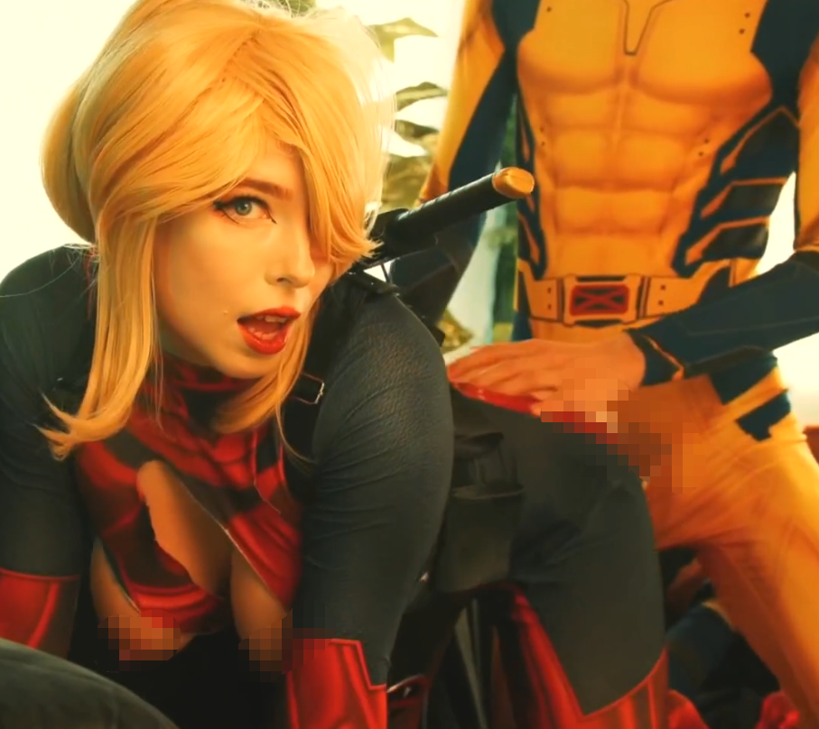 欧美极品cos女神-红狼莫莉（mollyredwolf）-新 女死侍和金刚狼（1V,846M）-福利岛