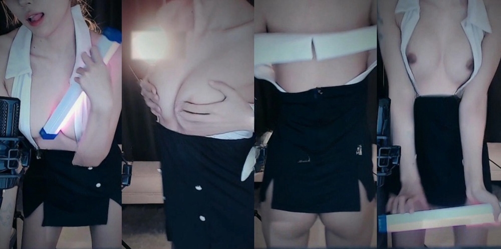 【CC 糕糕 】高颜美乳 露脸露点 裸舞 脱衣舞 抖胸舞【1V】【450M】 预览图 1