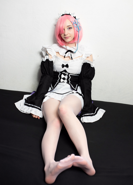 【足控福利】AquaShinon – 拉姆蕾姆cos 【112P 166MB】-福利岛