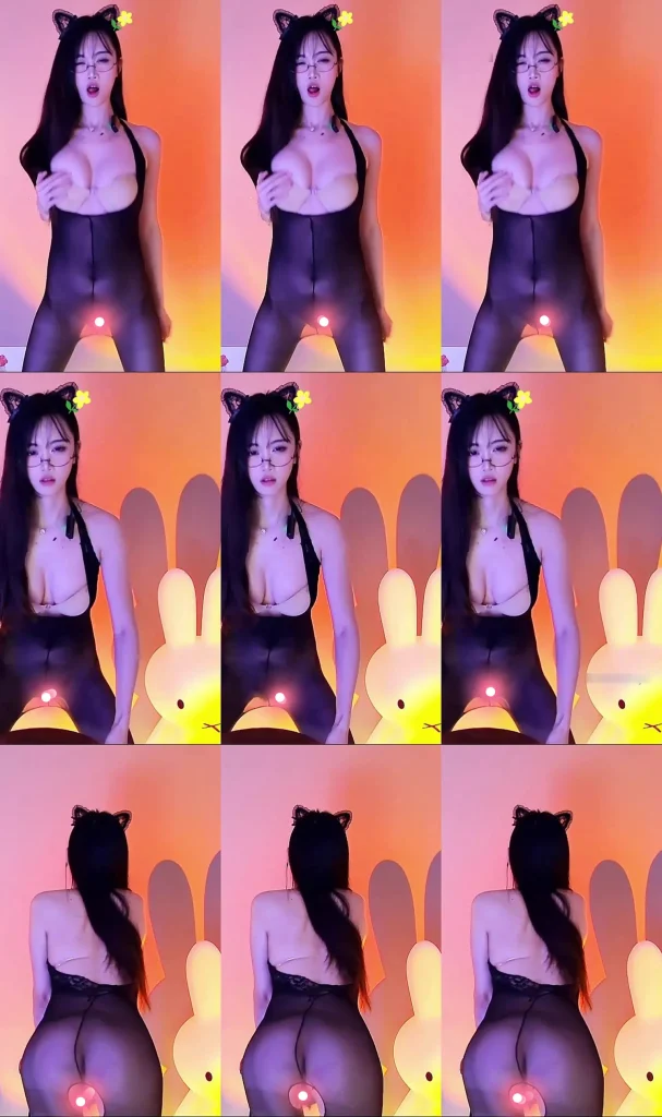 【CC 舞蹈小野马】情趣黑丝连体露B 抖胸【2V】【518M】 预览图 1