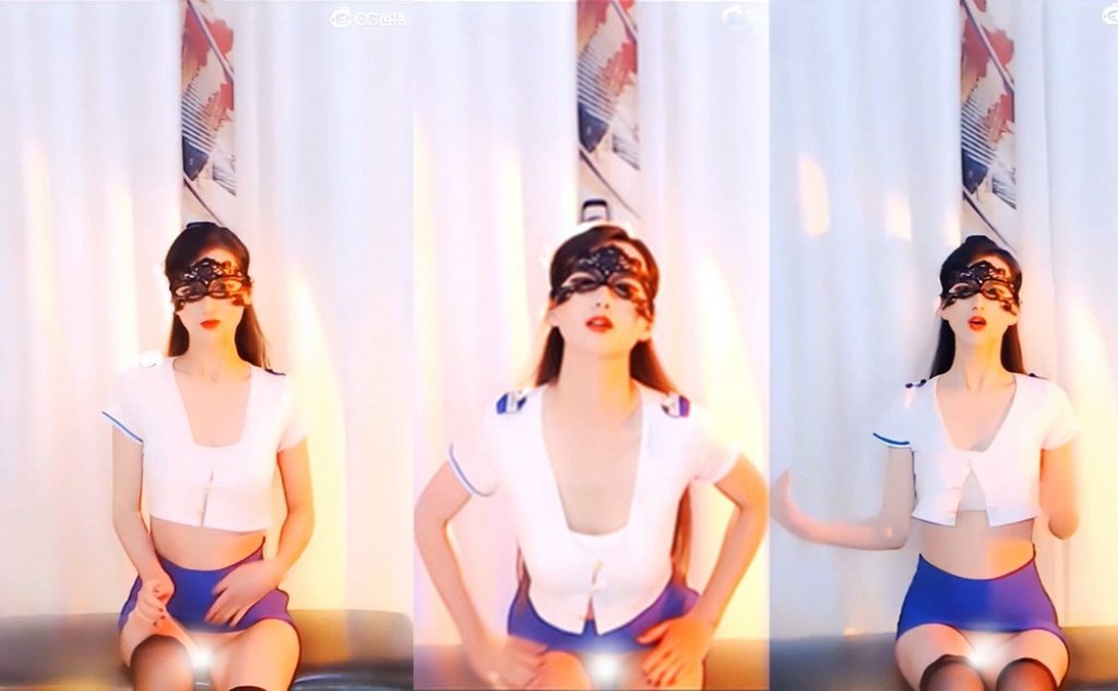 【CC 度妍+颜菲】绝版!两位主播直播空挡走光整活热舞 抬腿闪现森林好风光 堪比定制！【6V】【1.24G】 预览图 3