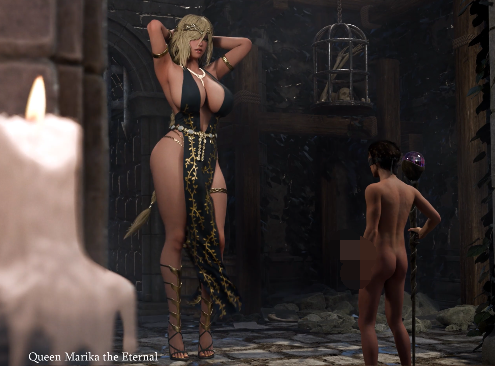 Jemtzem 2510：Queen Marika vs Tarnished 玛莉卡 性感御姐强制骑乘榨精[100M]-福利岛