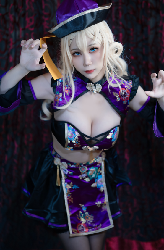 坊橋夜泊-Sugar Whip 戦闘キョンシー 紫 【40P 370MB】 预览图 1