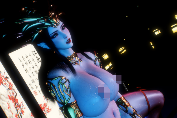 WX990 美杜莎孕肚 古风骑乘[1G]-福利岛