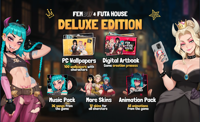 【欧美SLG】大鸟妙妙屋 FEMBOY FUTA HOUSE Ver1.059 Steam官方中文步兵版 预览图 6