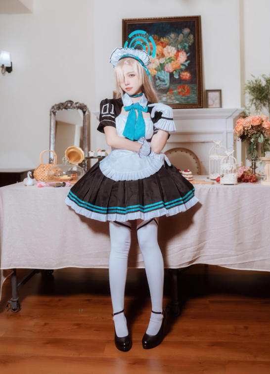 二佐Nisa – 蔚蓝档案 一之濑明日奈 女仆 【30P 260MB】-福利岛