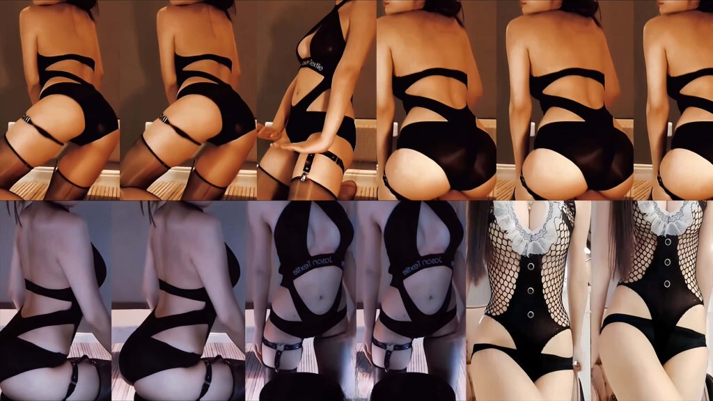 【斗鱼 艺瑟妃】超火专属大尺定制热舞 连体裸背半球 美臀怼屏！【2V】【291M】 预览图 1