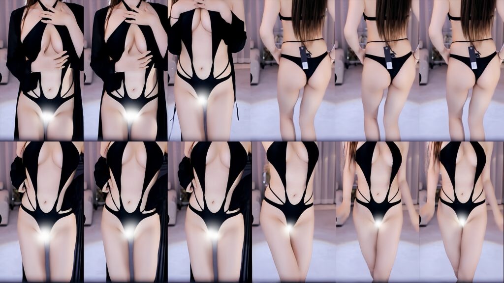 【斗鱼 张琪格】高价土豪私人大尺定制热舞 情趣连体比基尼 肤白貌美巨乳半球！【1V】【456M】