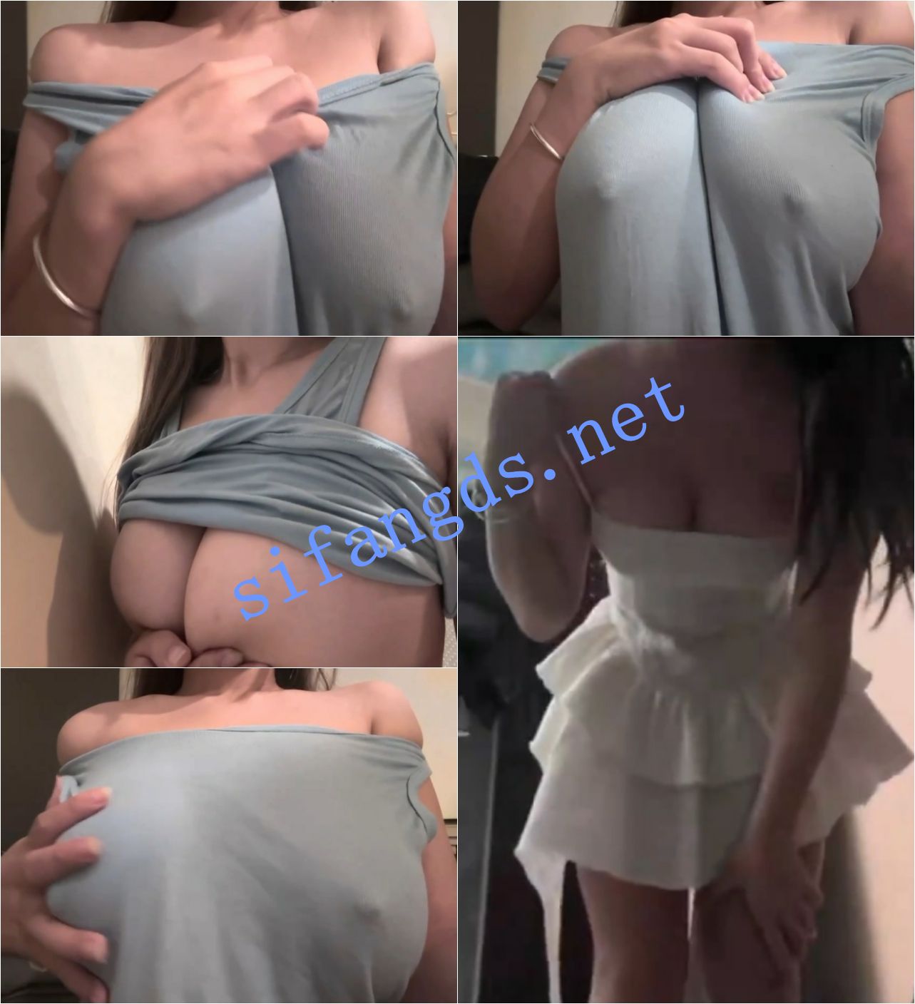 抖音 是琪酱吖 20万粉 木瓜巨乳 无罩抖胸 巨乳超弹【8V】【48.2M】 预览图 3