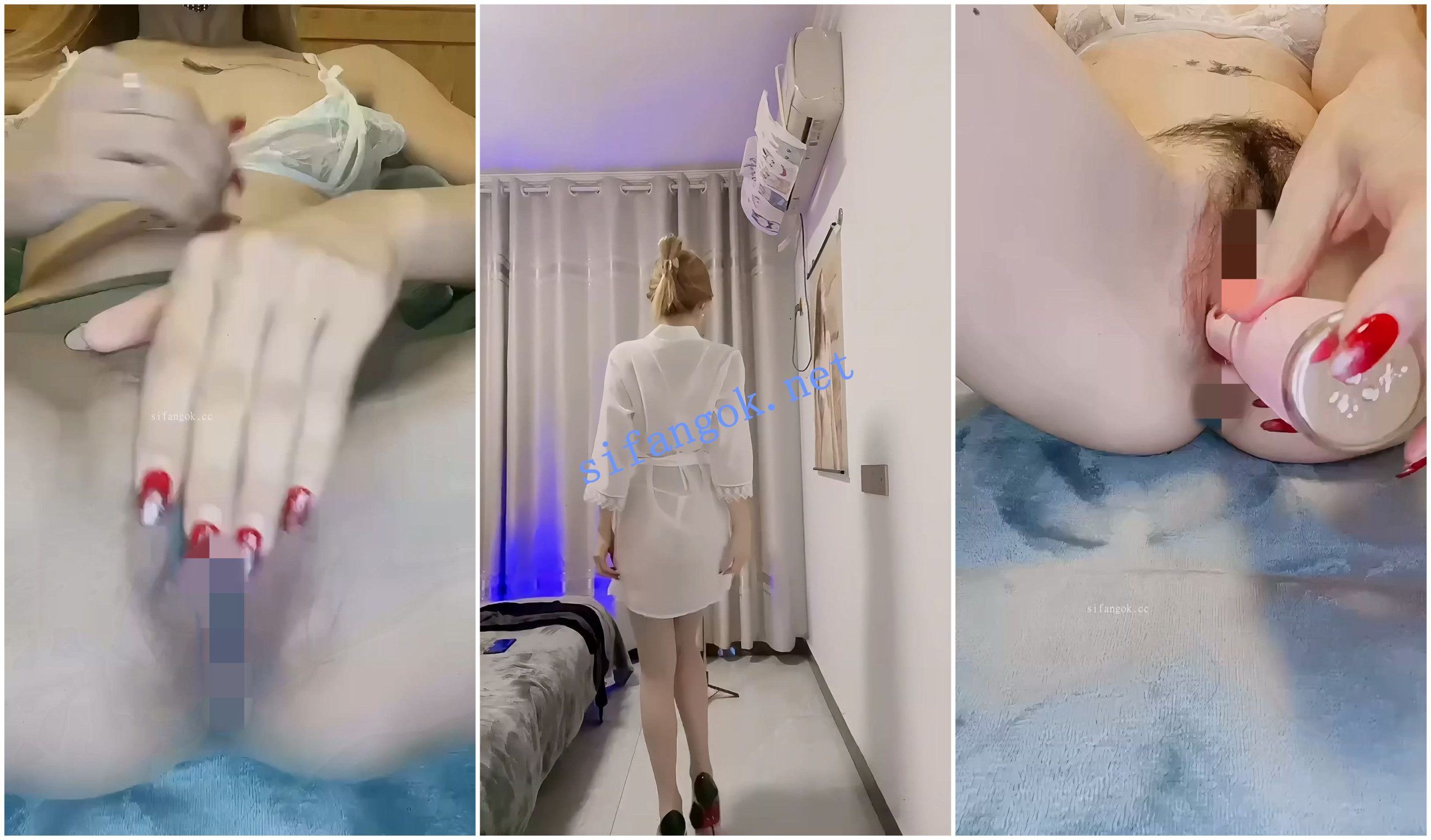 【抖音福利】纤细熟女【容老板】道具自慰身材展示骚穴掰【8V】【3.59G】 预览图 2