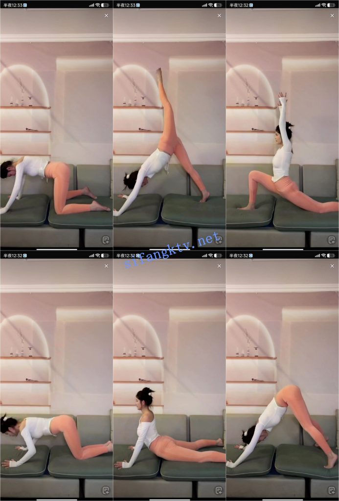 抖音 小百灵 高颜好身材 瑜伽紧身像没穿 各性姿势诱惑【13V】【205M】 预览图 5