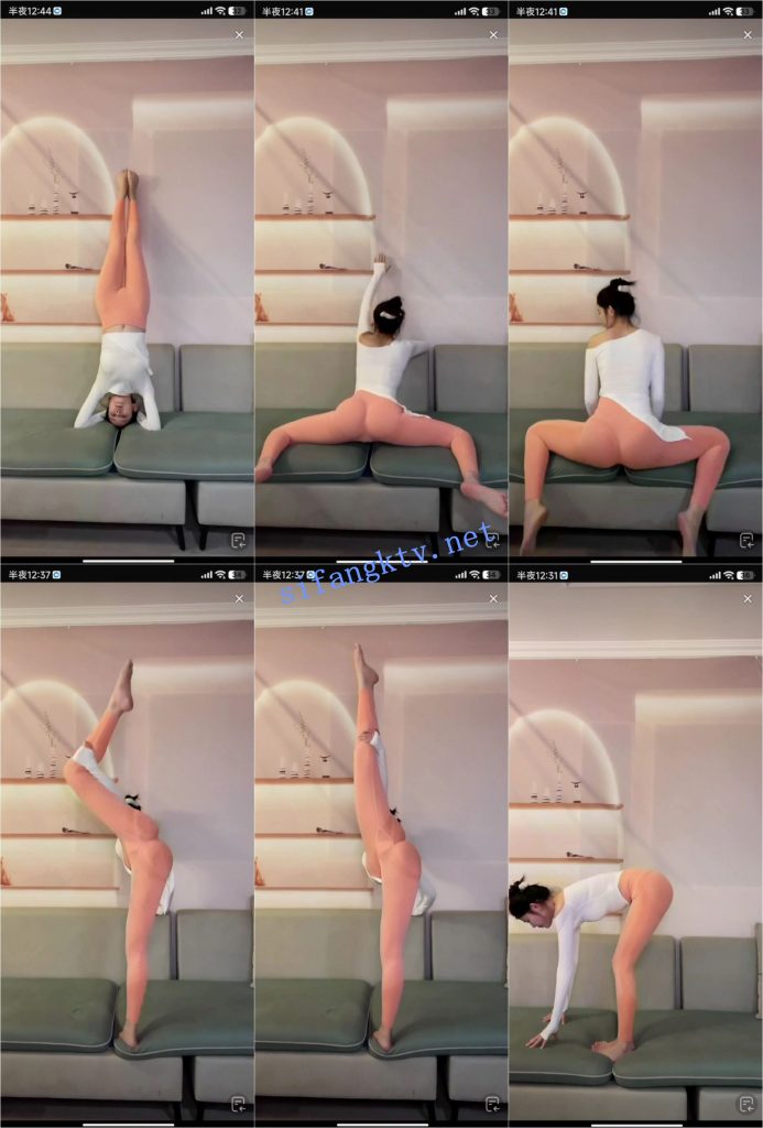 抖音 小百灵 高颜好身材 瑜伽紧身像没穿 各性姿势诱惑【13V】【205M】 预览图 4